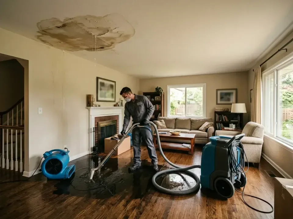 attic-pipe-burst-ceiling-drip-008 — frequently asked questions, Water Damage Restoration & Carpet Care in Morton, IL